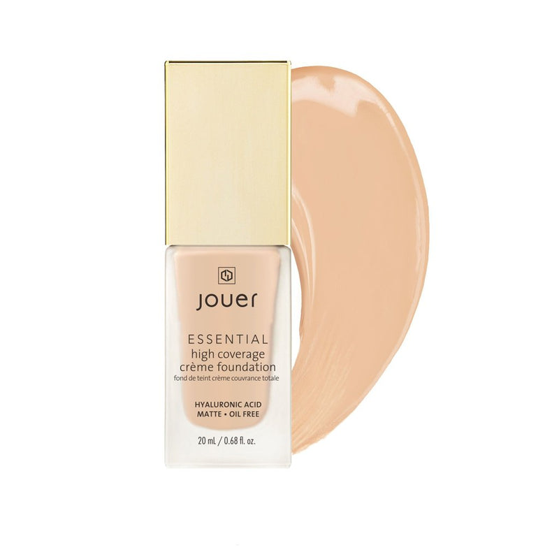 Jouer Essential High Coverage Crème Foundation Foundation Shell (LF) Light skin with very pink undertones  