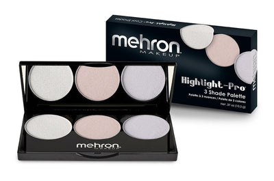 Mehron Highlight-Pro 3 Color Palette Highlighter Palettes Cool (HPC)  