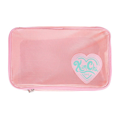 KimChi Chic Beauty Mesh Cosmetics Bag Makeup Bags Large  