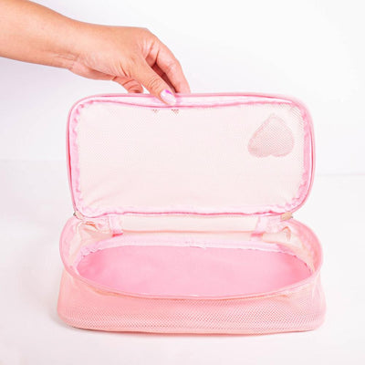 KimChi Chic Beauty Mesh Cosmetics Bag Makeup Bags   