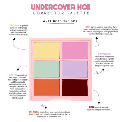KimChi Chic Beauty Undercover Hoe Universal Corrector Corrector Palettes   