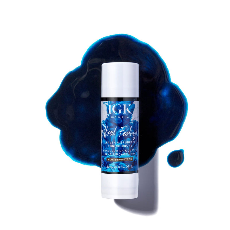 IGK Mixed Feelings Blue Leave-In Brunette Toning Drops Hair Treatment   