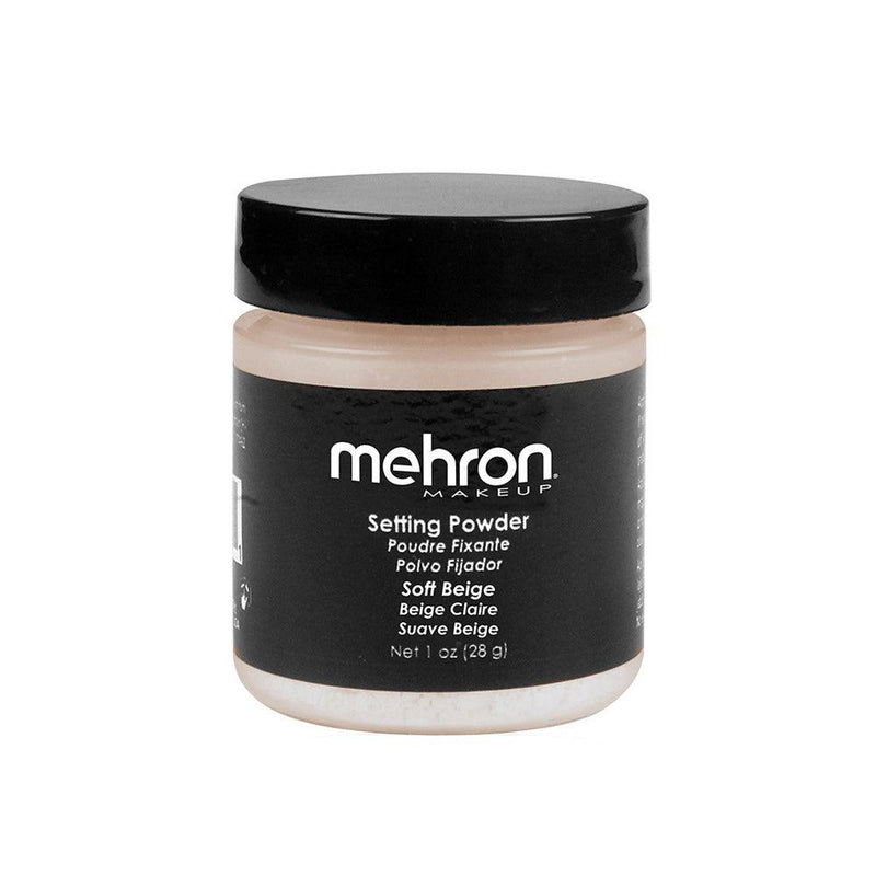 Mehron UltraFine Setting Powder Loose Powder 1.0 oz Soft Beige (136-F)  