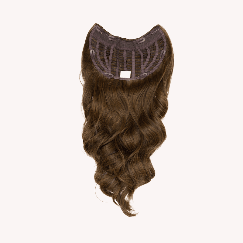 Insert Name Here U-Clip 18 Inch Extension Hair Extensions Mixed Brown (Warm Brown with Highlights)  