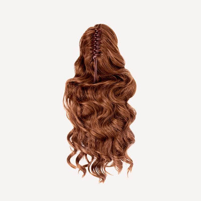 Insert Name Here Molly Ponytail Extension Hair Extensions Auburn Brown (Warm Red Brown)  