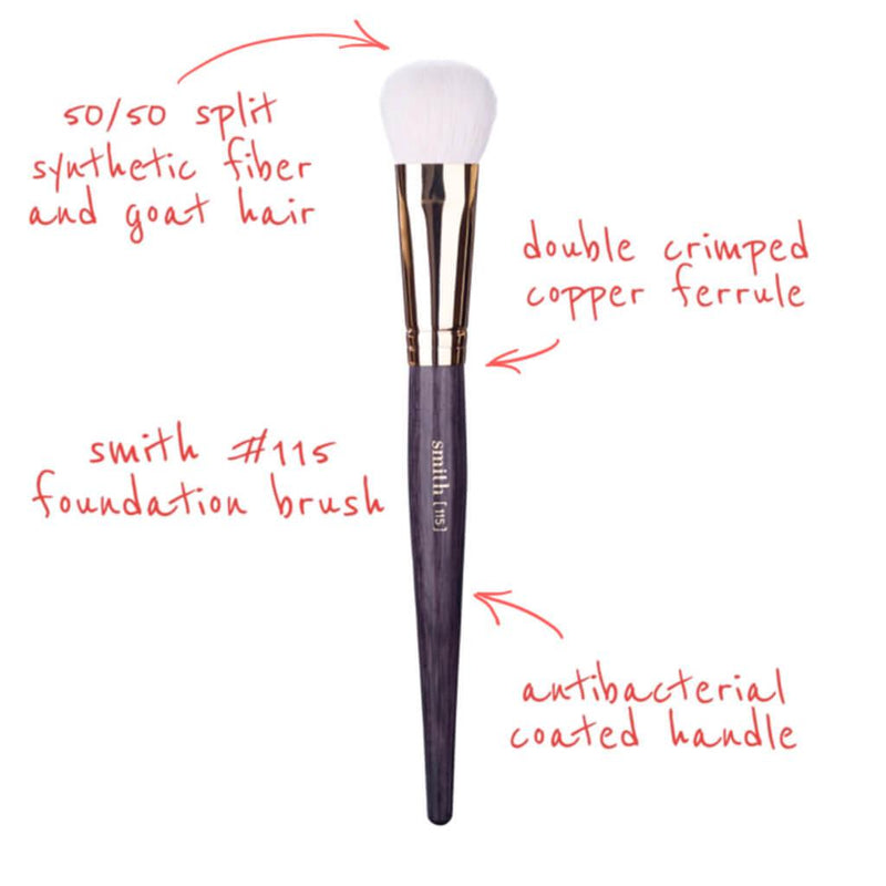 Smith Cosmetics 115 Foundation Brush Face Brushes   