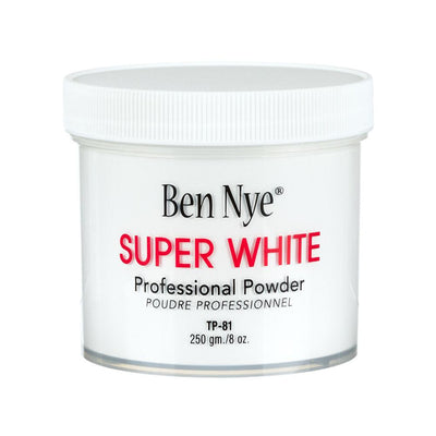 Ben Nye Professional Face Powder 8oz Loose Powder Super White 8oz. (TP-81)  