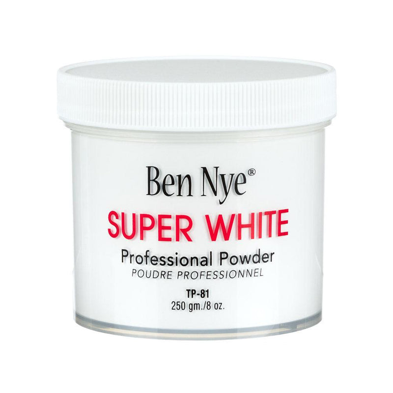 Ben Nye Professional Face Powder 8oz Loose Powder Super White 8oz. (TP-81)  