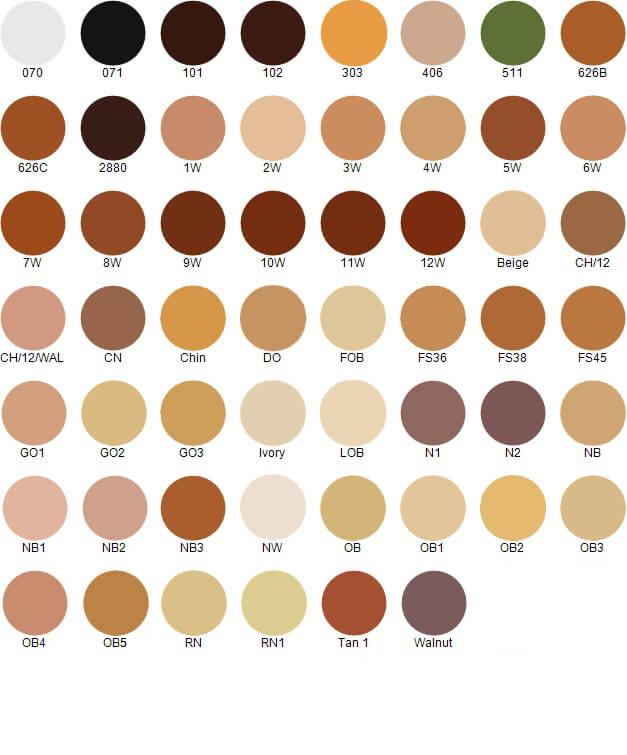 Want to know what your TV Paint stick shade is? Here are all our top shades  swatched. To shop Kryolan products online, visit your nearest Makeup  city, By Makeupcity