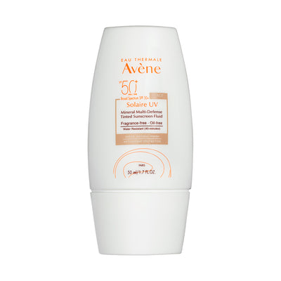Avène Solaire UV Mineral Multi-Defense Tinted Sunscreen SPF 50+ Face Sunscreen   