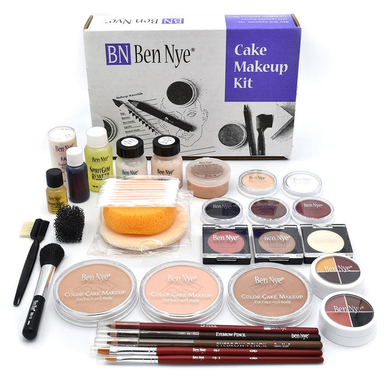 Ben Nye Theatrical Cake Kit Makeup Kits Brown Complexions (TK-13) (Talc Free)  