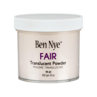 Ben Nye Professional Face Powder 8oz Loose Powder Fair Translucent 8oz. (TP-21) (Talc Free)  