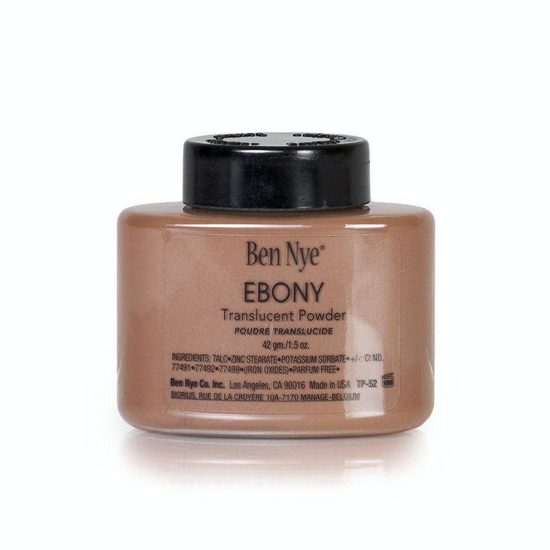 Ben Nye Ebony Classic Translucent Face Powder Loose Powder 1.5 oz (TP-52)  