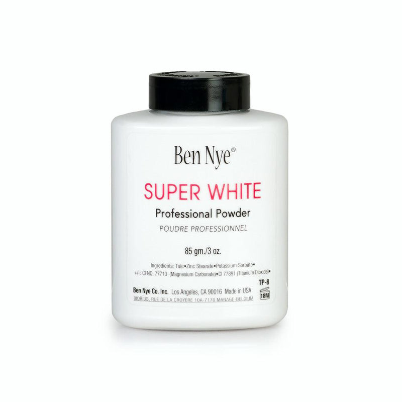 Ben Nye Super White Professional Powder Loose Powder 3.0 oz (TP-8)  