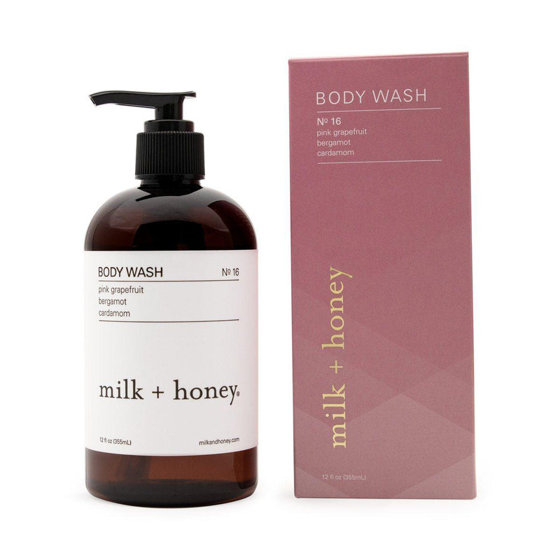 Milk + Honey Body Wash No. 16 (Pink Grapefruit, Bergamot, Cardamom) 12 oz Body Wash   