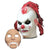 Stage Frights Foam Latex Prosthetic Clown Mask Prosthetic Appliances   