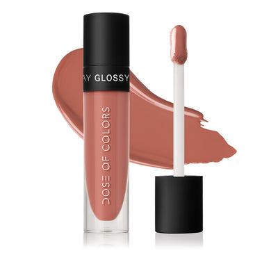 Dose of Colors Stay Glossy Lip Gloss Lip Gloss Almond Butter (LG326)  