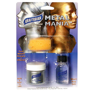 Graftobian Metal Mania Kit Specialty Powder Silver (98647)  