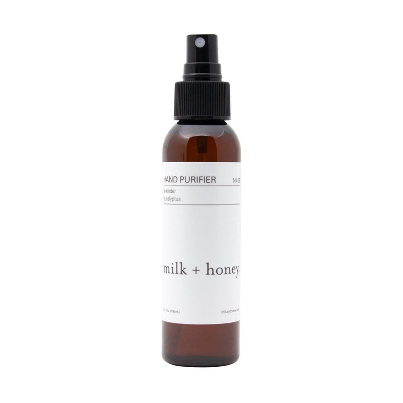 Milk + Honey Hand Purifier No. 08 (Lavender, Eucalyptus) Sanitizer 4 oz  