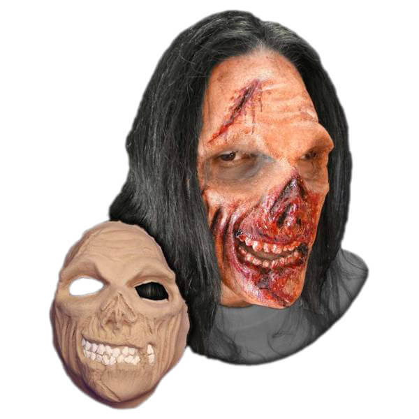 Stage Frights Foam Latex Prosthetic Hungry Zombie Mask Prosthetic Appliances   