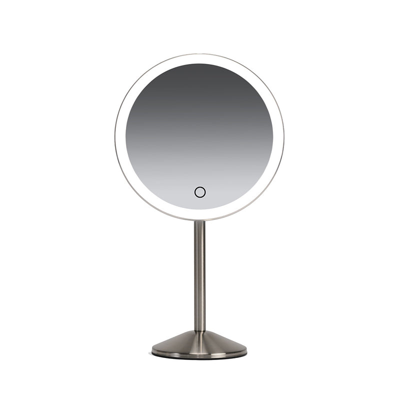 Ilios Lighting Rechargeable Round Table Mirror Makeup Mirror 1x Magnification (RLT-001)  
