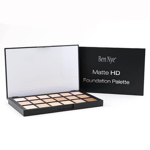 Ben Nye Matte HD Foundation Palette (HDFP)- 18 Colors Foundation Palettes   