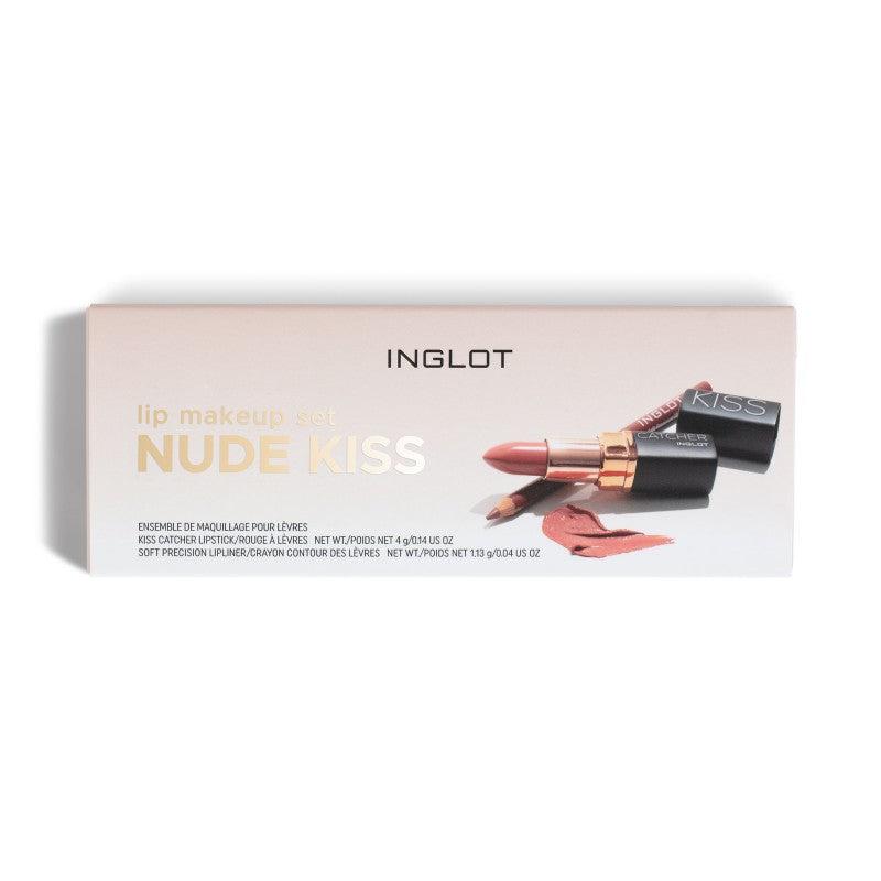 Inglot Makeup Set for Lips - Nude Kiss Lip Kits   