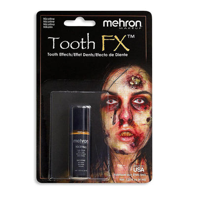 Mehron Tooth FX Special Effects Tooth Paint Mouth FX Nicotine/Decay (Tooth SFX)  