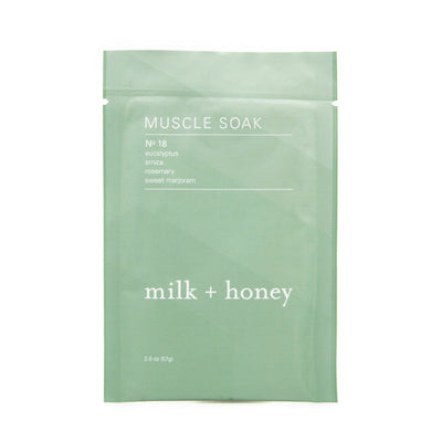 Milk + Honey Muscle Soak Packets Bath Soaks Single-Use Packet  