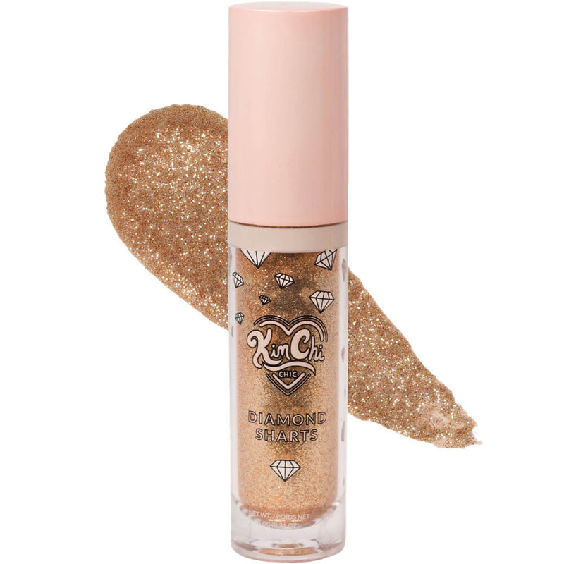 KimChi Chic Beauty Diamond Sharts Sparkle Cream Eyeshadow Eyeshadow Raise the Curtain (Golden sand with silver glitter)  