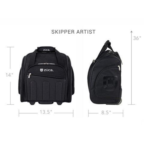 Zuca Black Skipper Artist Bag Makeup Cases   