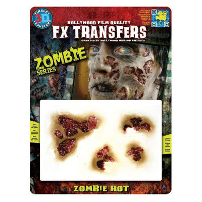 Tinsley Transfers Zombie Rot - 3D FX Transfer Prosthetic Transfers   